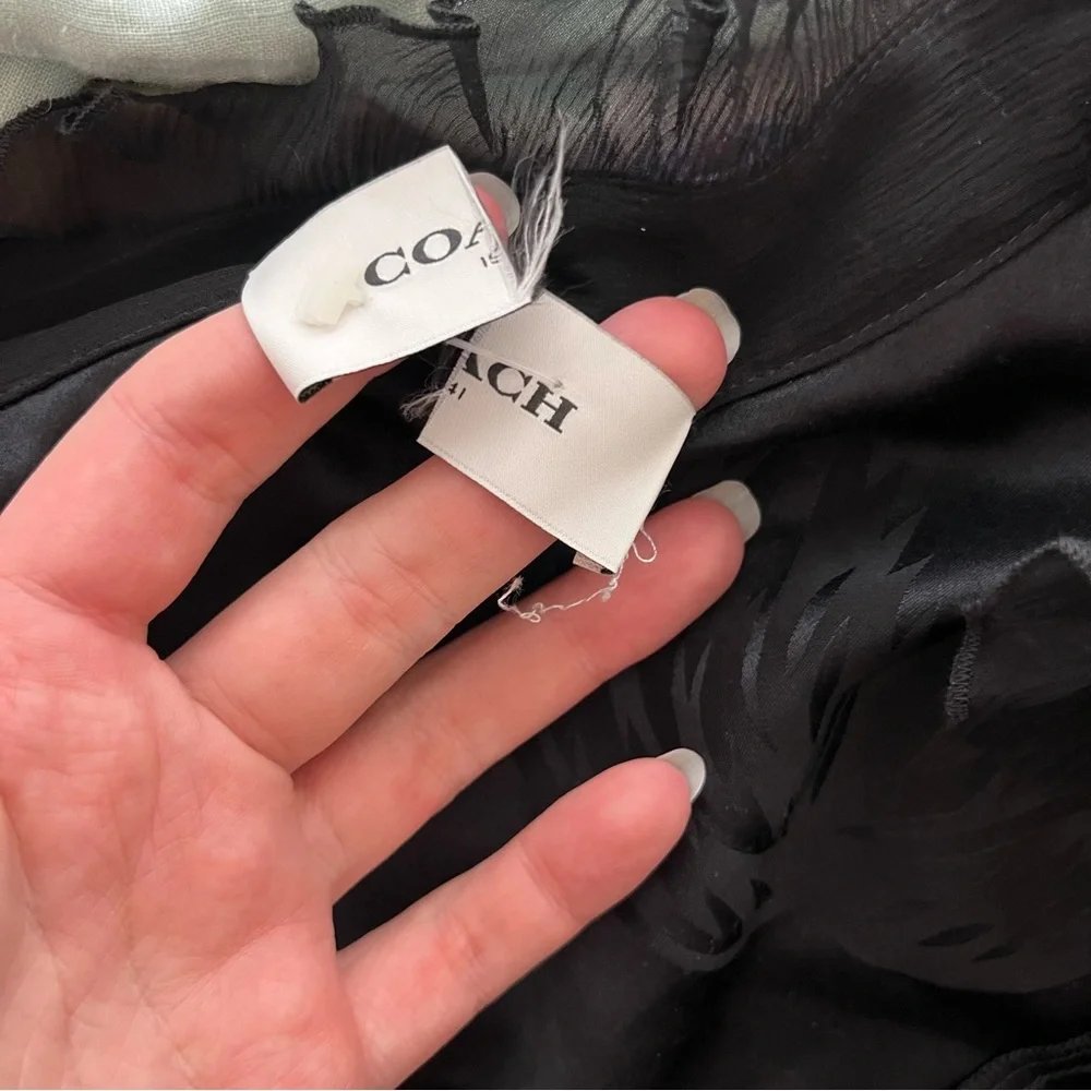 Coach Palm Tree Jacquard Dress